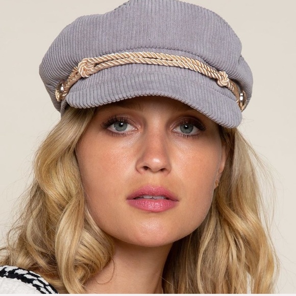 🌪POL CORDUROY NEWS BOY HAT - Picture 5 of 10